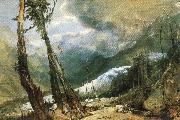 Joseph Mallord William Turner Glacier and source of the Avyron, Chamonix oil painting reproduction
